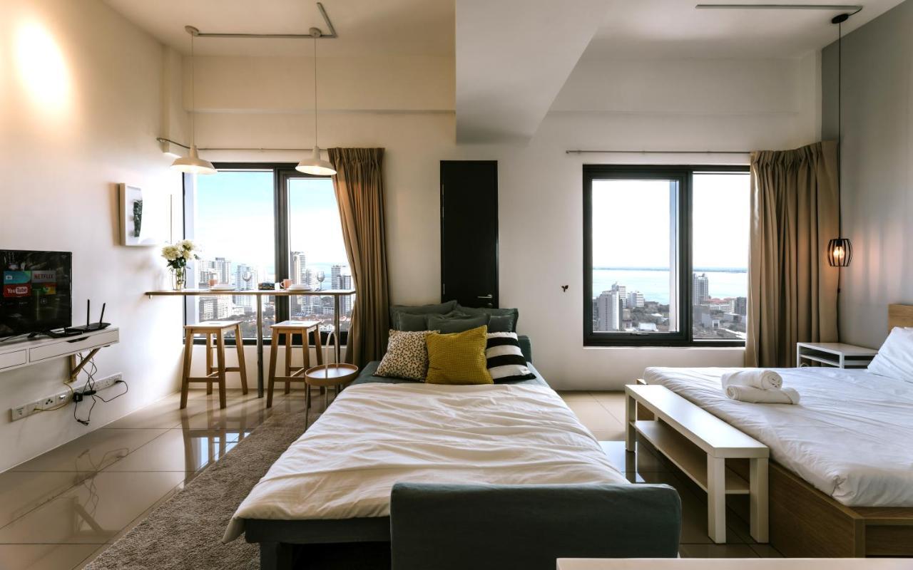 Muji Studio 2 - Seaview At 218 Tropicana Near Komtar Food Heaven With Netflix & Tv Box 乔治敦 外观 照片